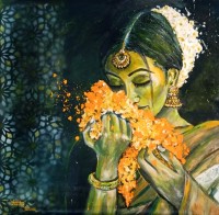 Fasiha Farooq, Memories Of Happiness, 24 x 24 inch, Acrylic on Canvas, Figurative Painting, AC-FFQ-004 Fasiha Farooq, Memories Of Happiness, 24 x 24 inch, Acrylic on Canvas, Figurative Painting, AC-FFQ-004